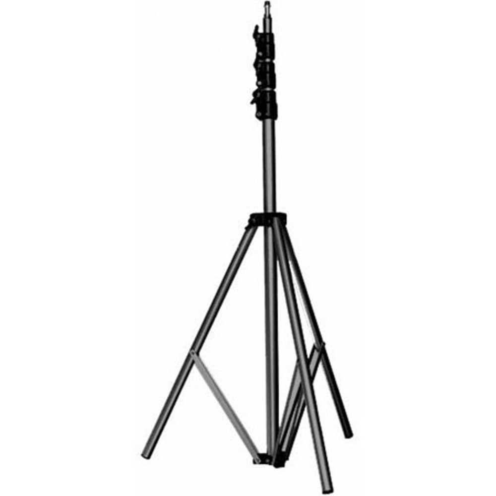 Manfrotto 11' Basic Lightstand, 5/8 Stud with 1/4"x20 Tip, Black. (#368B)