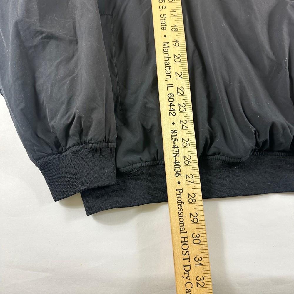 Cabelas Mens 2XL Red Pullover Windbreaker Jacket Black V Neck
