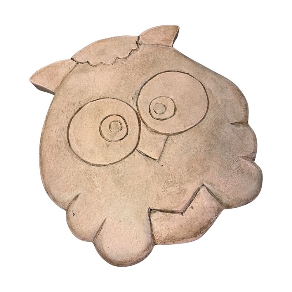 Solid Wood Owl Step Stool 10x13 In