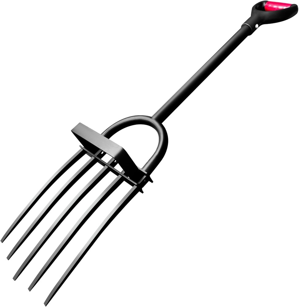 Garden Fork, Pitchforks for Digging Composting Spading, Long Hand Tiller &...