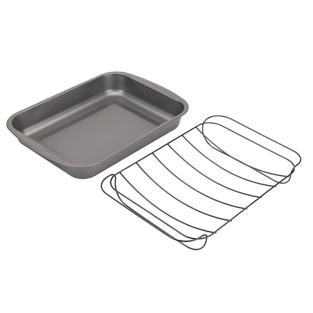 Everyday Roast Pan with Rack Rectangular Nonstick Construction Large Capacity...