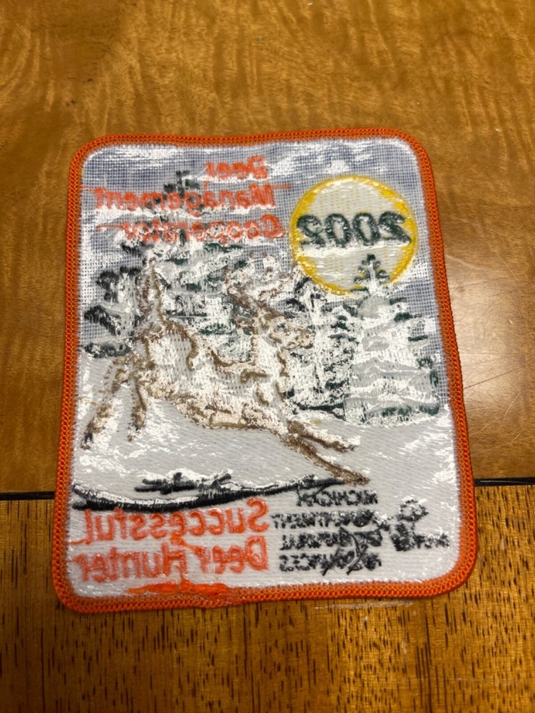 2002 Successful Deer Hunter DNR Michigan Patch 4 1/2" Management Cooperator