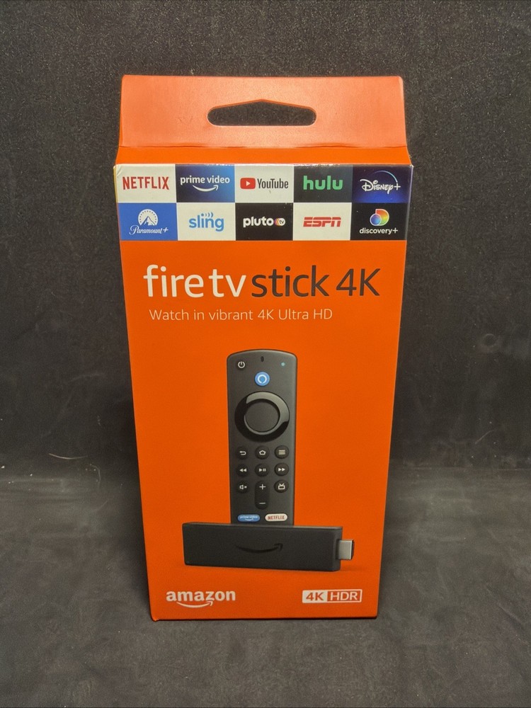Amazon Fire 4K HDR Streaming Media Player - Black