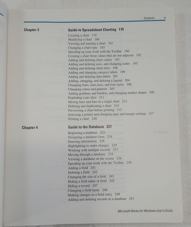 Vintage Microsoft Works 2.0 User's Guide Reference Book PB 1991