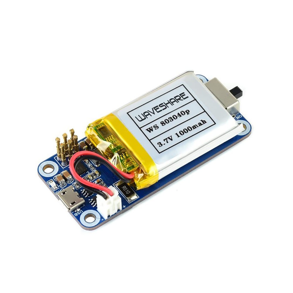 UPS HAT C for Raspberry Pi Zero, 5V Uninterruptible Power, Pogo Pin, Module