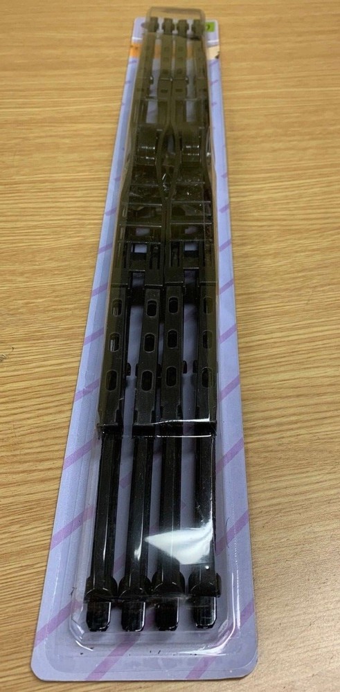 16" INCH BLACK DOUBLE BLADE WINDSHIELD WIPER 2 PC SET ALL SEASONS
