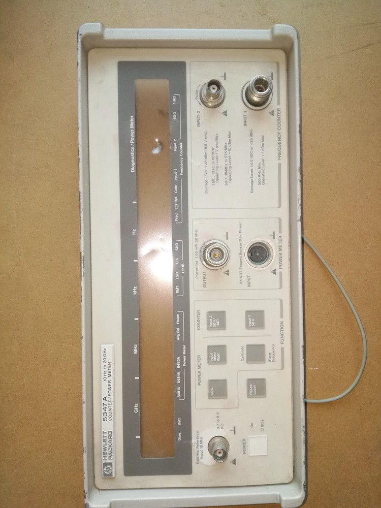 Front Panel for HP 5347A 10Hz-20GHz Counter/ Power Meter