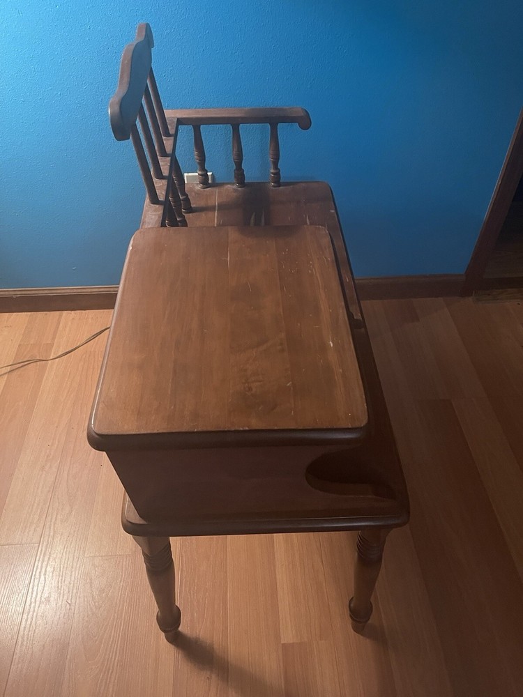 antique gossip bench telephone