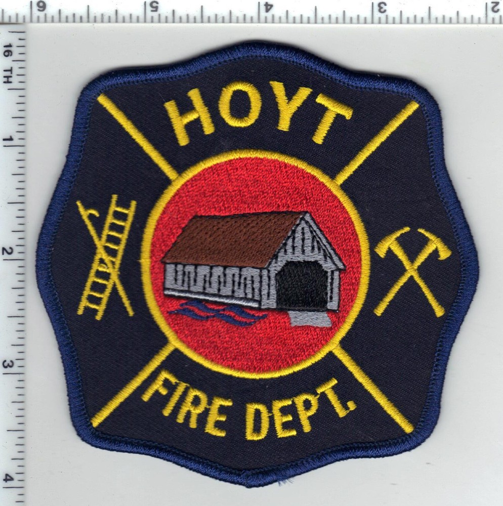 Hoyt Fire Dept (Canada) Shoulder Patch 1980's