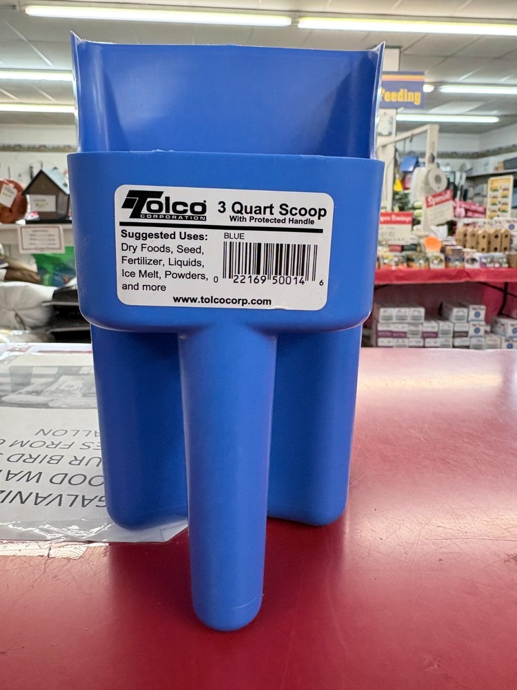 TOLCO 3 Quart Feed Scoop PLASTIC