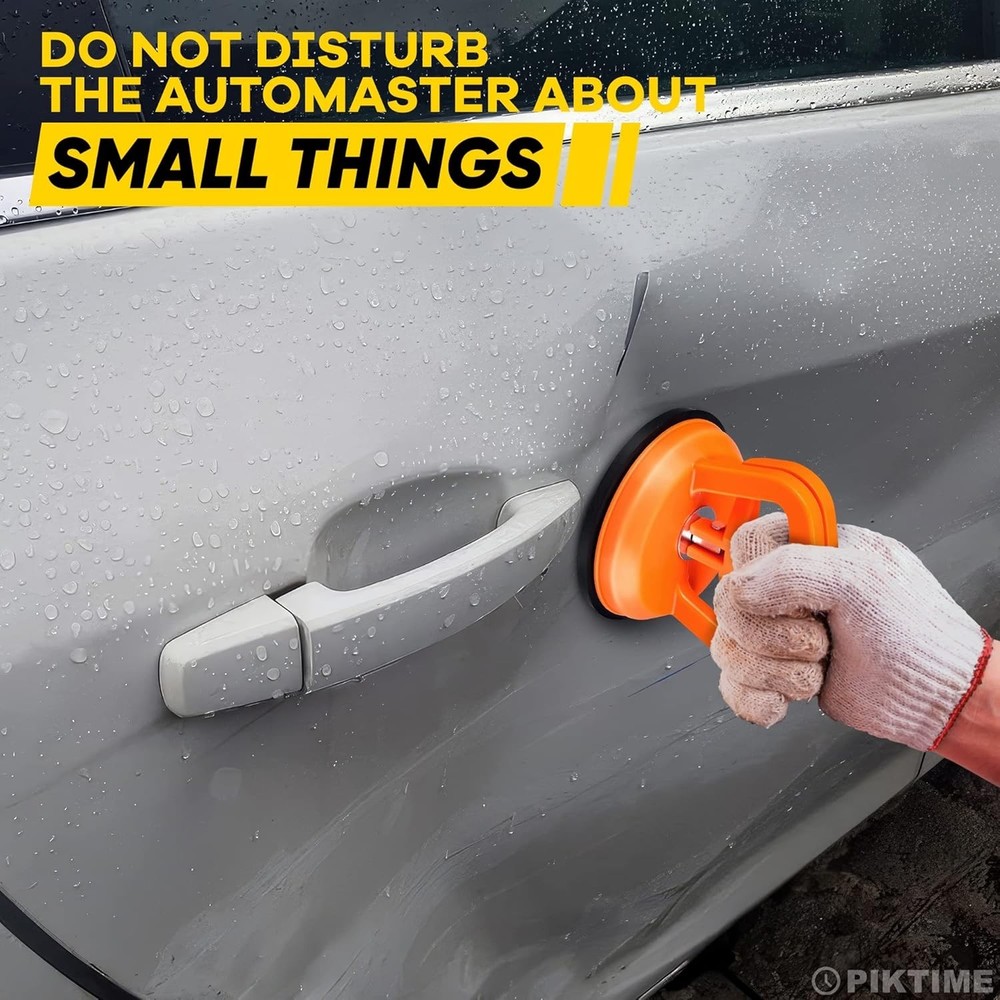 3-Piece Car Dent Puller Kit with 172lbs Suction Power - Durable DIY Solution