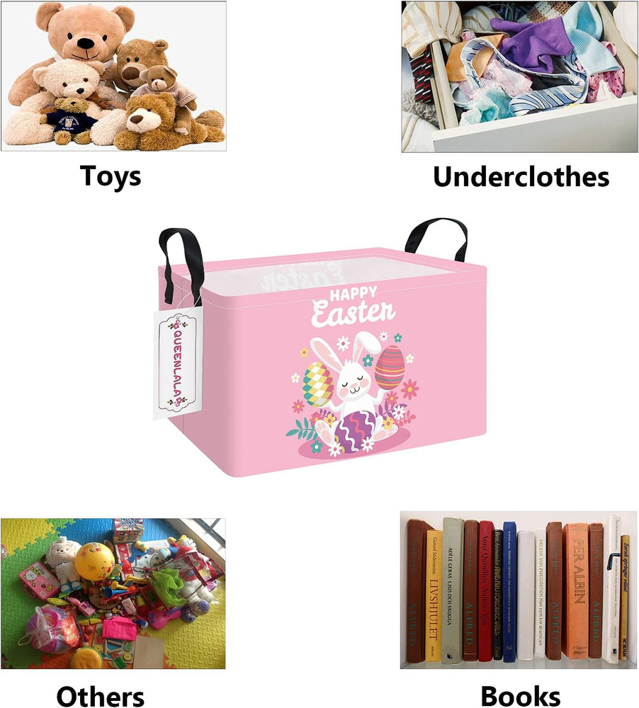 Rectangular Laundry Hamper/Foldable Nursery Laundry Basket for Organizing/Storag