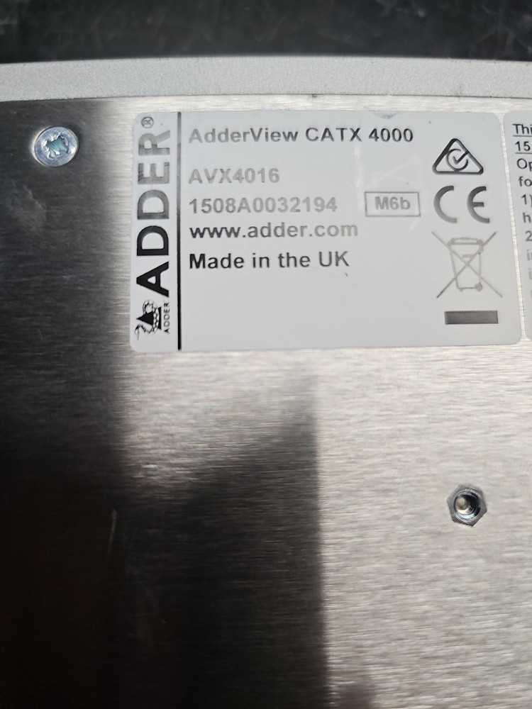 Adder CATX 4000 Model AVX4016 KVMA Switch
