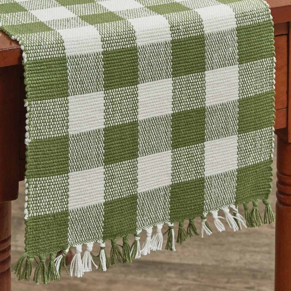 Buffalo Sage Check Yarn Table Runners