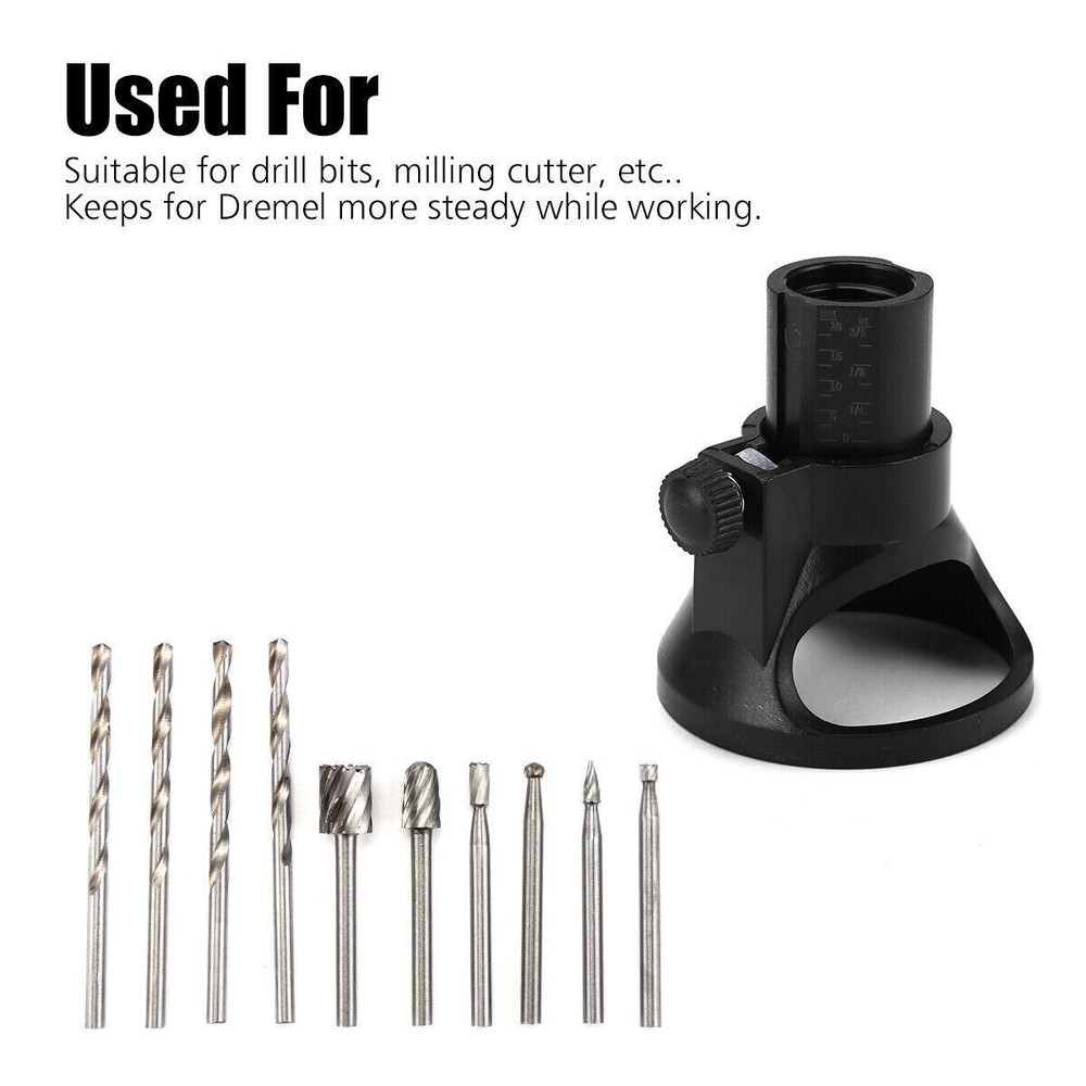 For Dremel Rotary Multi Tool Cutting Guide HSS Router Drill Bits Kit Attachment