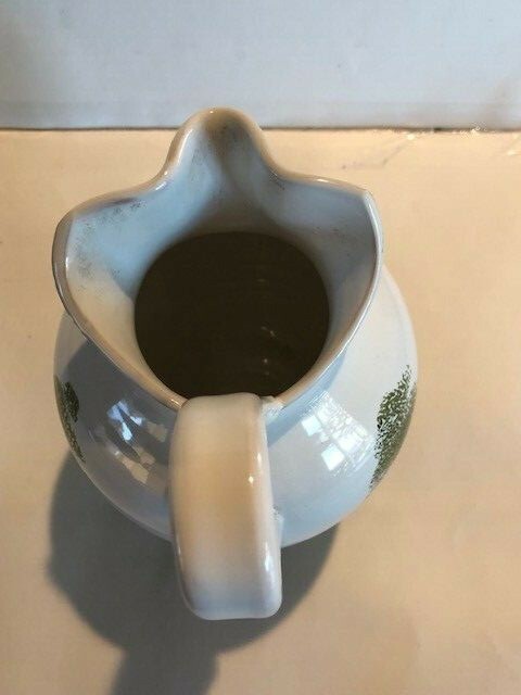 Trees and Sheep Red Pottery Pitcher