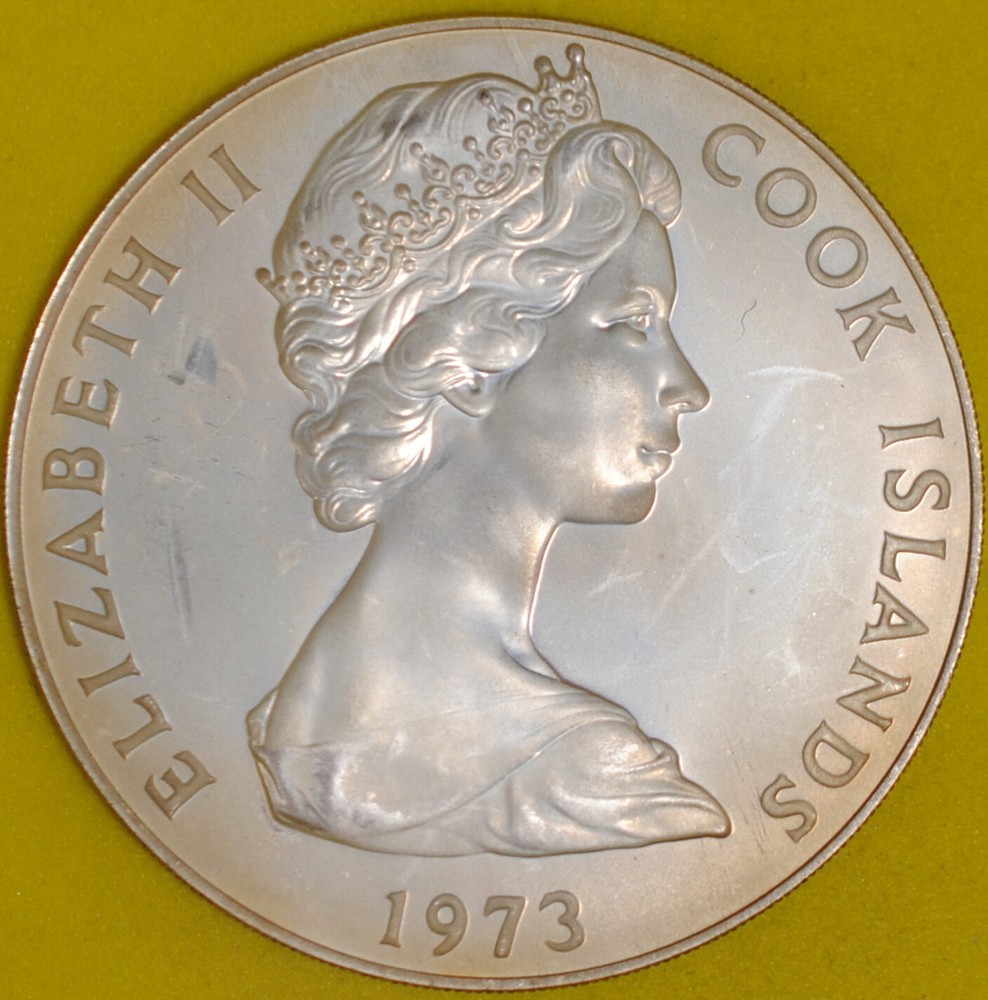 1973 Cook Islands 2 Dollars Proof