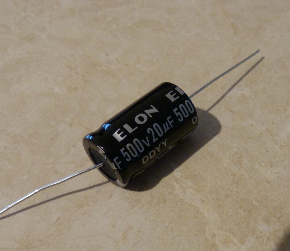 Elon 20uf 500 Volt Electrolytic Capacitor