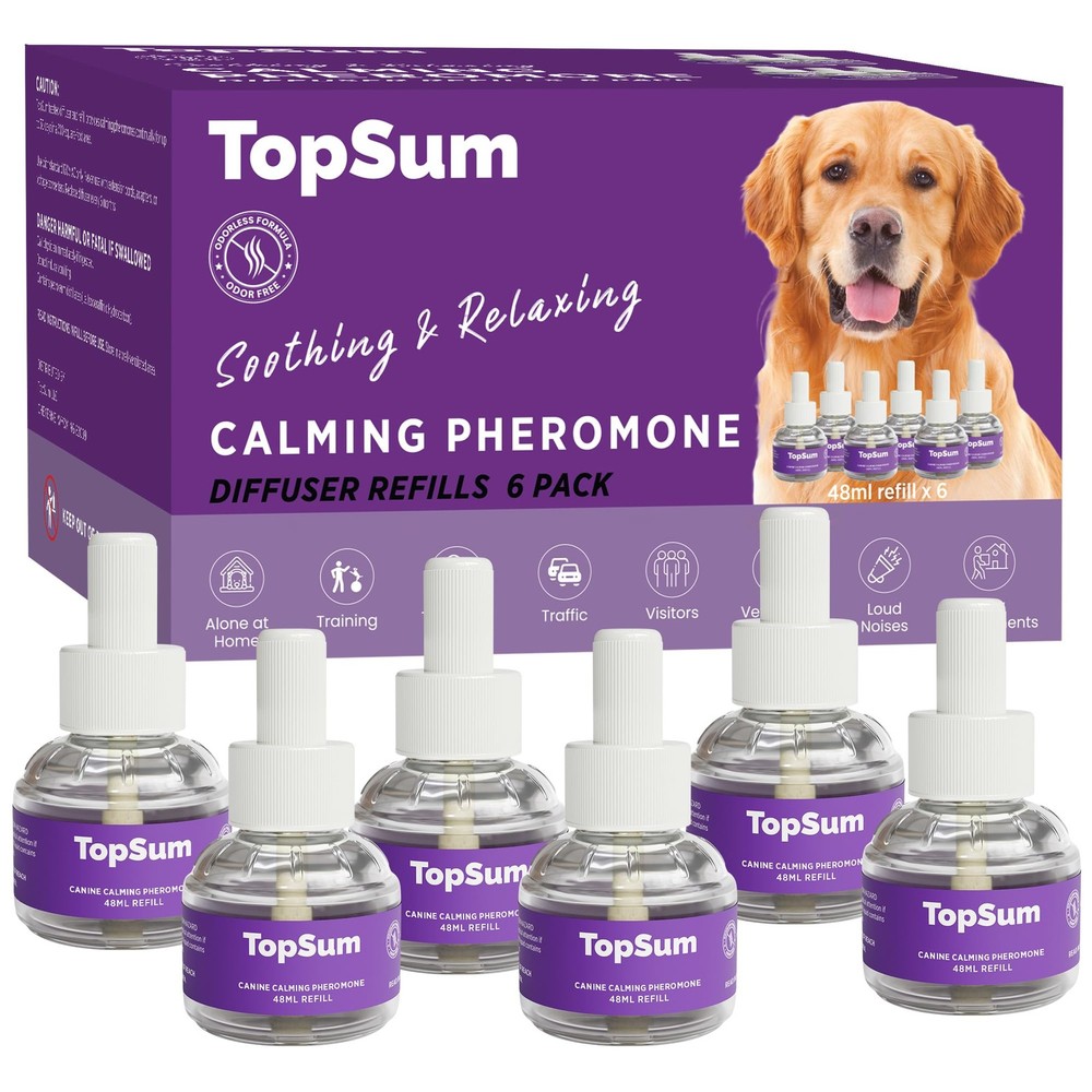 Calming Diffuser for Dog: Dog Pheromones Calming Diffuser Plug for Stress, Ba...