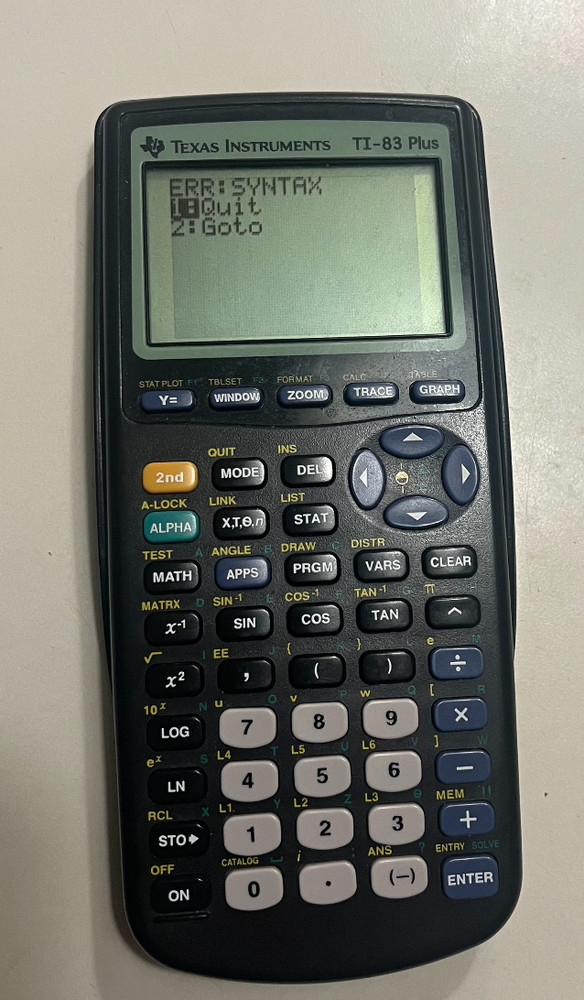 Texas Instruments TI-83 Handheld Graphing Calculator