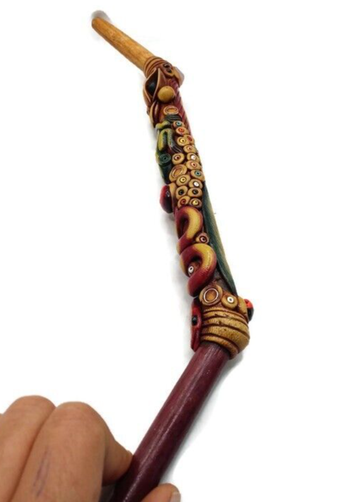 Handmade Artisan Tepi Decorated Inca Snake