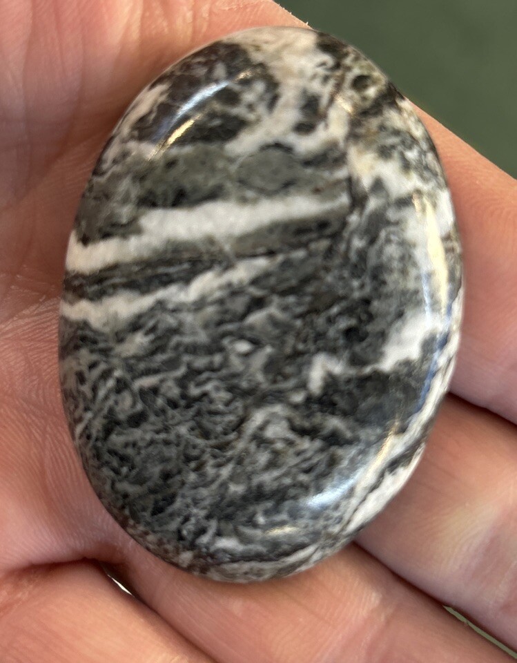 Green marble Worry Stone