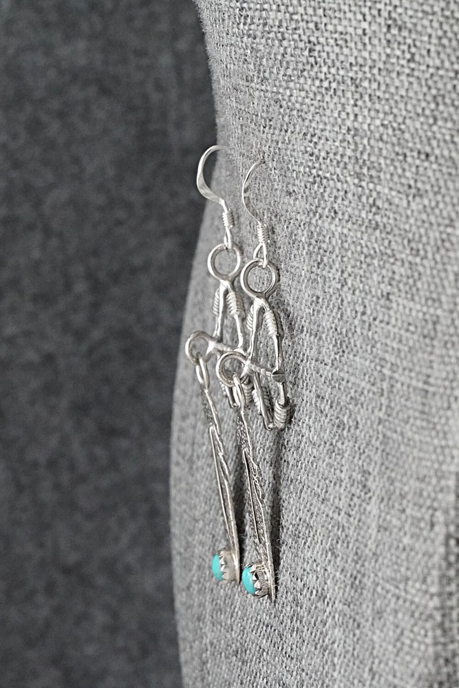 Turquoise & Sterling Silver Earrings - Sharon McCarthy