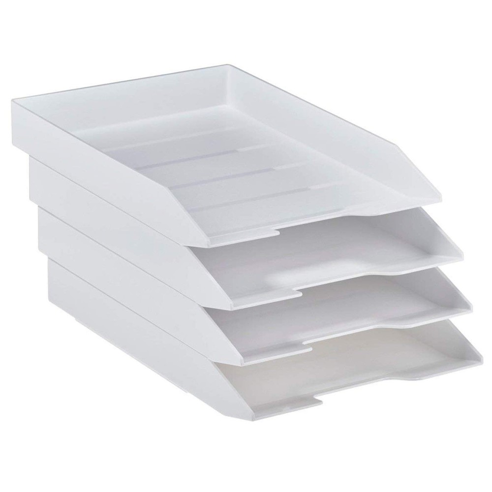 Stackable Letter Tray Front Load, Letter Size, Stacking Document Desk Office ...