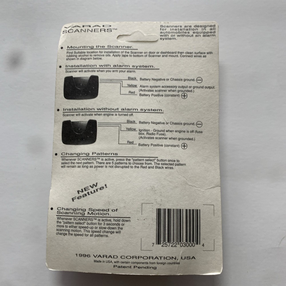 Varad VS3000 Red LED Scanner