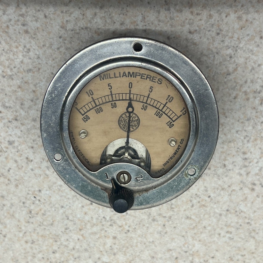Vintage Jewel Electronics Milliamp Meter Pattern #55 UNTESTED