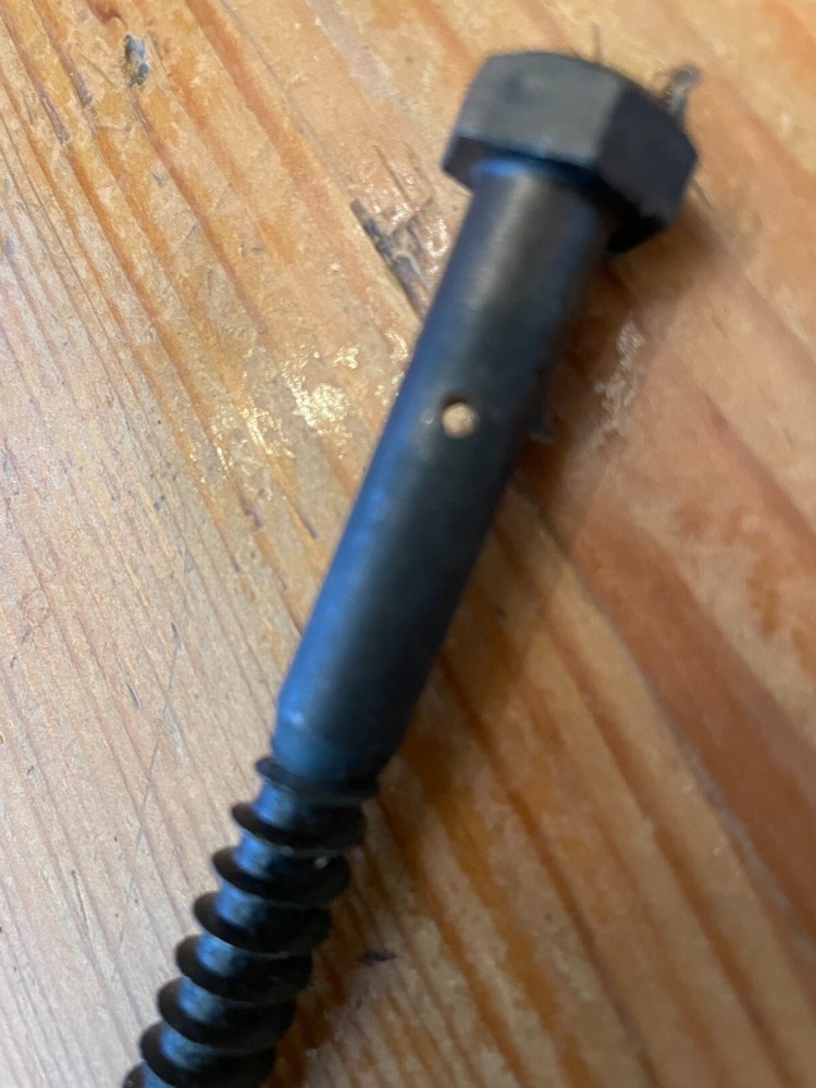 John Wright #088254 Replacement Bronze Shutter Dog Lag Bolt w/Cotter Pin