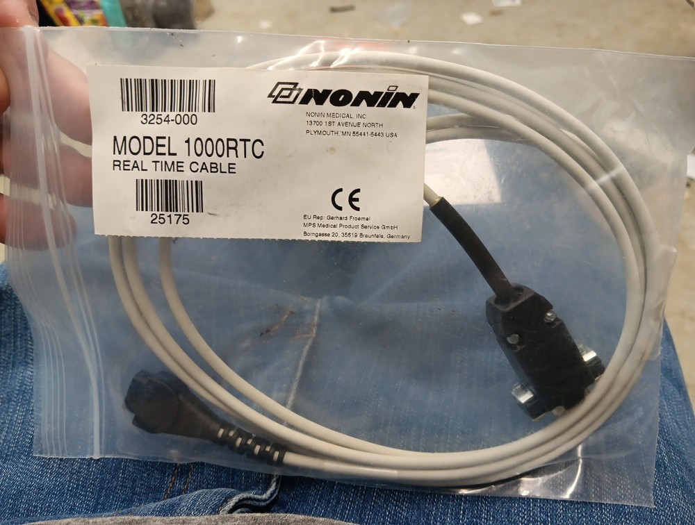 Nonin Cable Serial Interface Model 1000rtc 1000pfc 1000mc