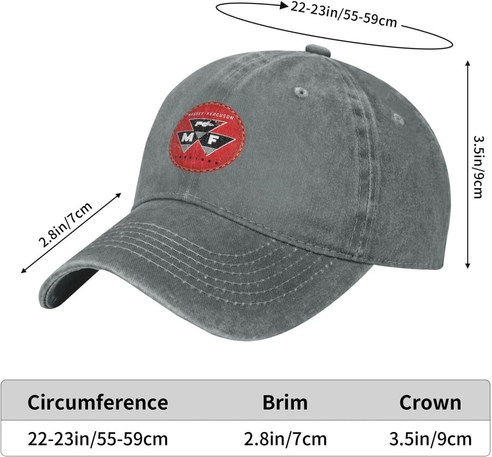 Customized Massey Ferguson Hat Adjustable Personalized printed unisex baseball c