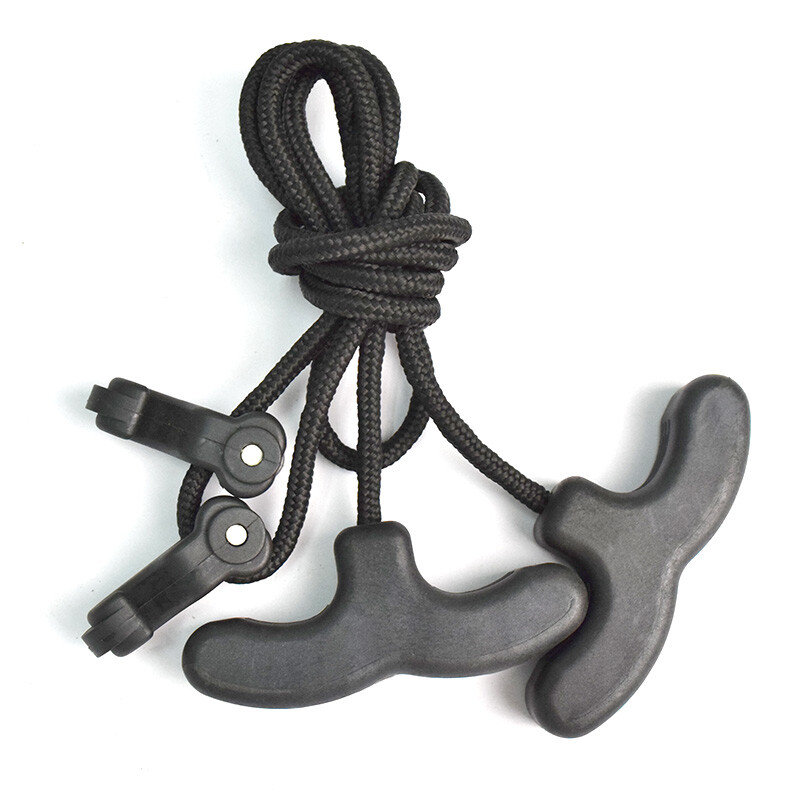1x Crossbow Cocking Device Crossbows Cocker Rope Adjustable Handle Strings Black