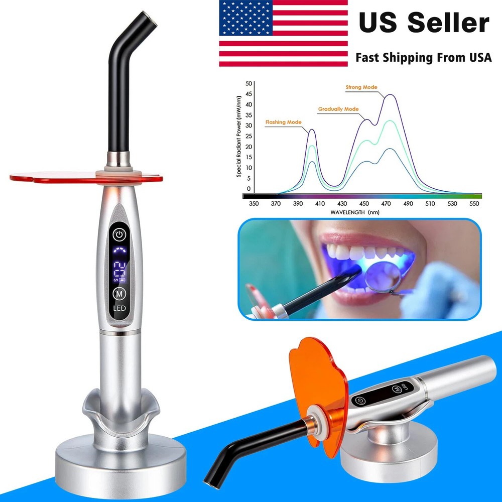 LED Lamp Device Curing Light Kit LED Curing Light Lamp US Plug Wireless Cordless