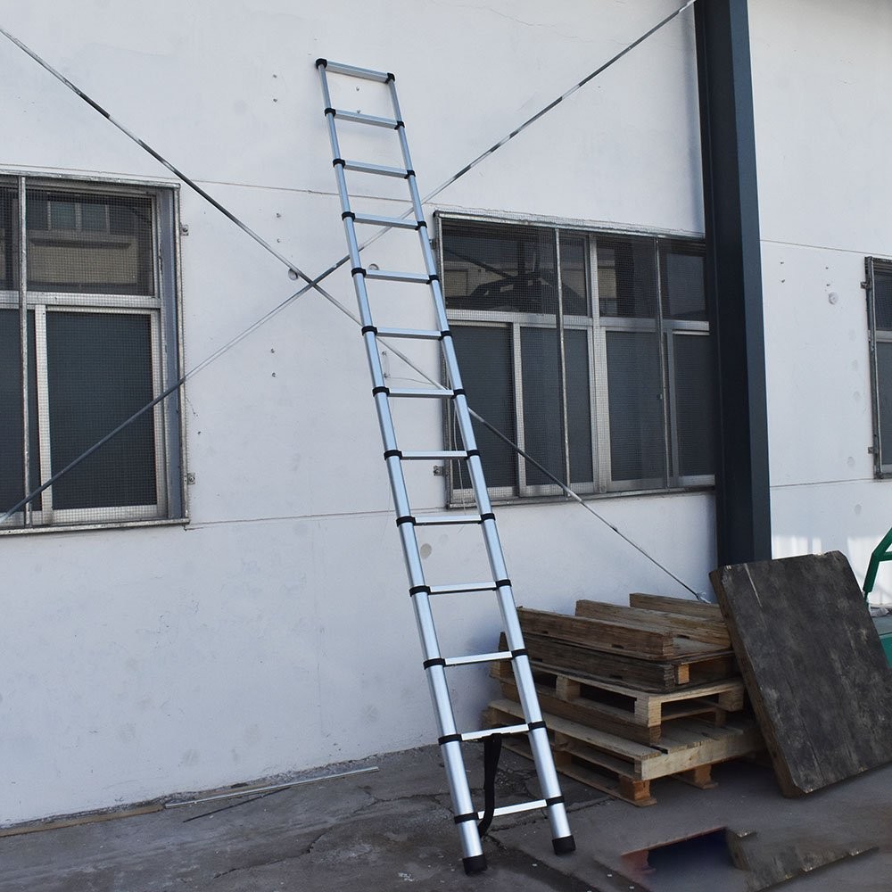 10.5FT Step Ladder Aluminum Telescoping Extension Multi-Purpose Ladder