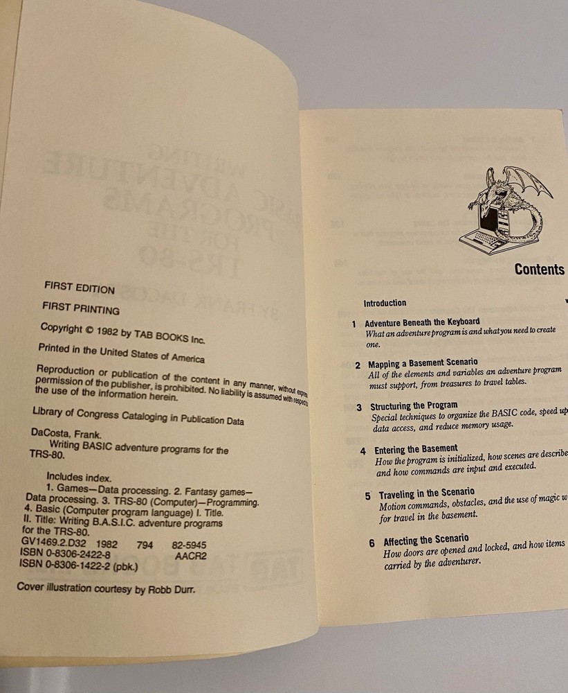 Vintage Basic Adventure Programs For The TRS-80 Computer Games Programming Book