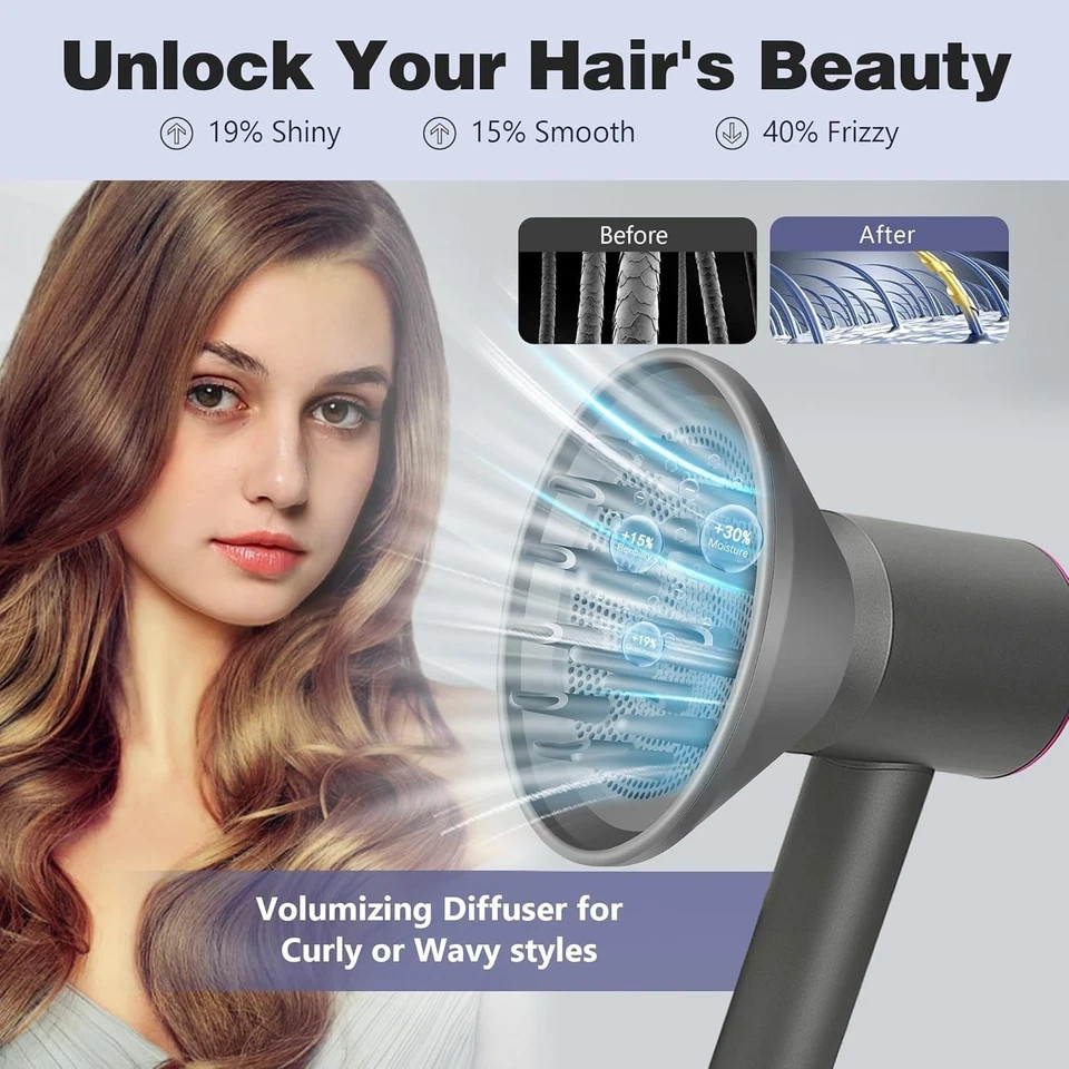 New Genuine Dyson Supersonic Diffuser Attachment Hair Dryer Accessory Gray