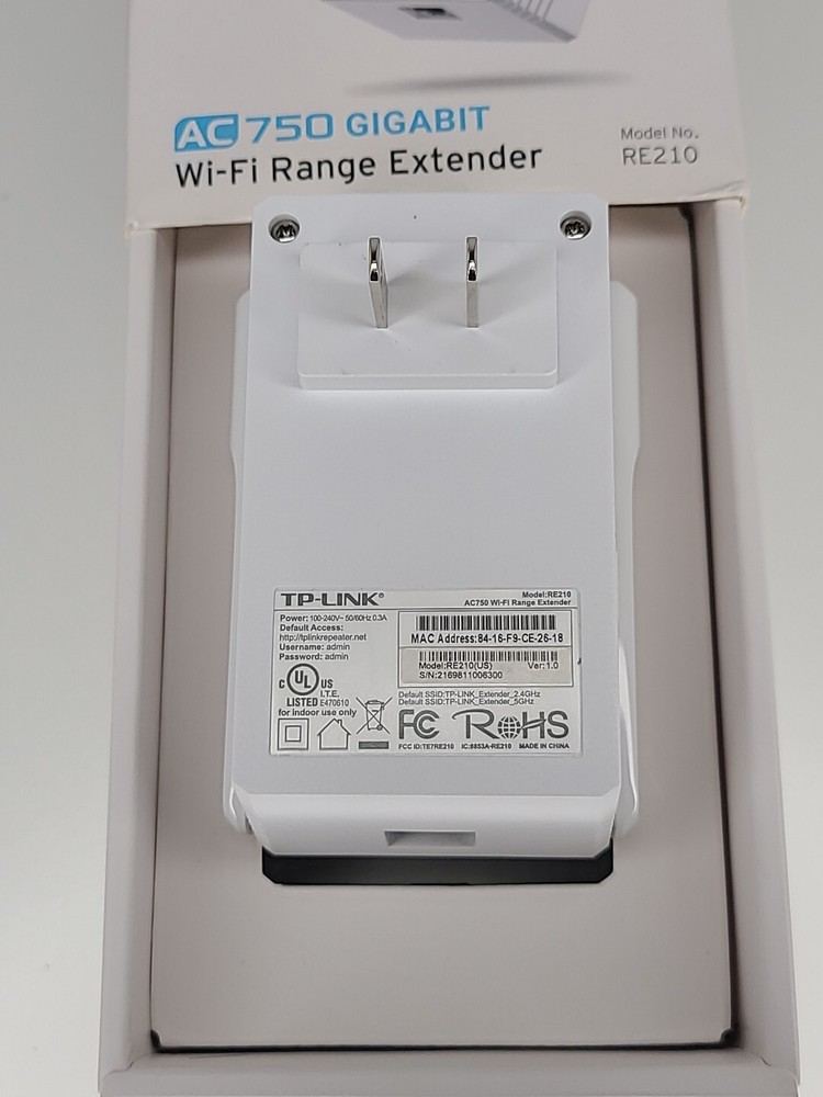 TP-LINK AC750 WiFi Range Extender - RE210