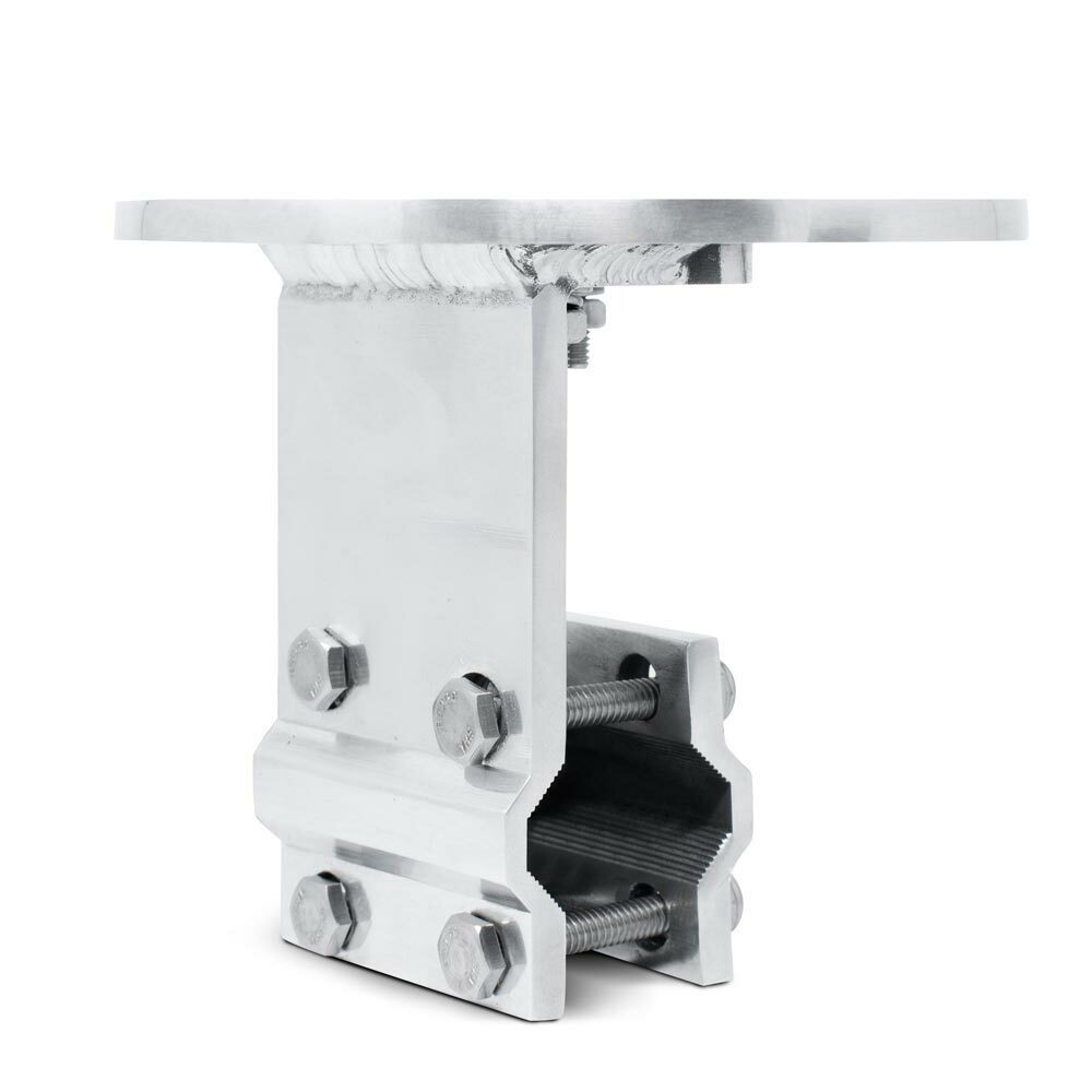 High Profile Amber LED Light Beacon & Aluminum Mirror Mount Bracket Kit