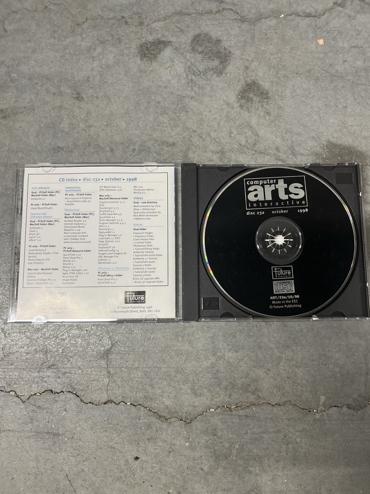 Computer Arts Interactive - Disc 23a October 1998 (CDRom 1998)