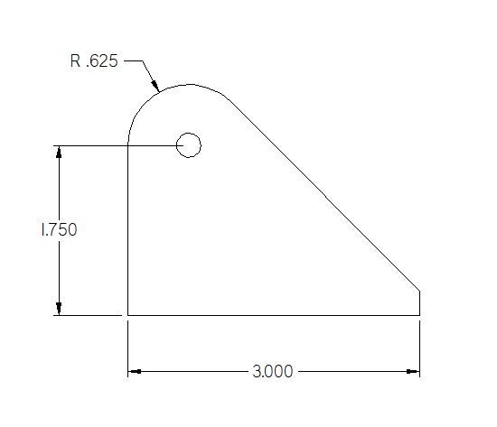 OFFROAD ANONYMOUS Angled Tab-Size: Medium, Thickness: 1/4"