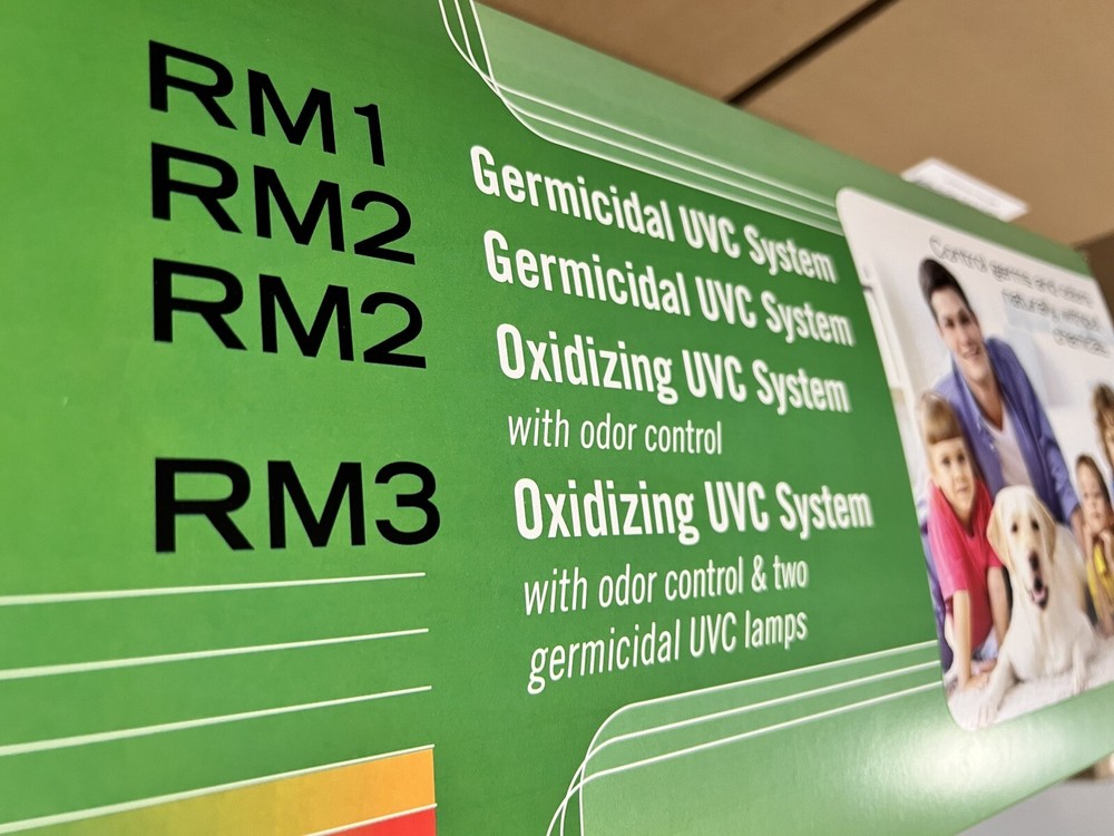 DYNAMIC OXIDIZING GERMICIDAL UVC REMOTE MOUNT AIR PURIFIER SINGLE OR DUAL LAMP