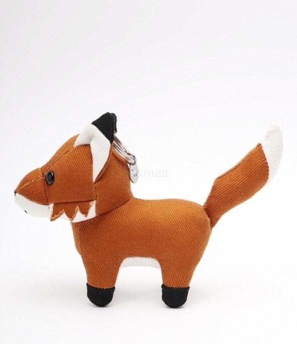 Maison Kitsune Fox Bag Charm Keychain Keyring