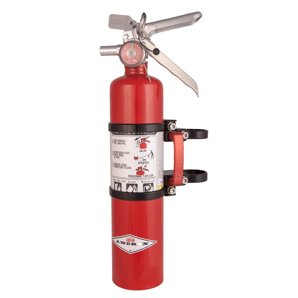 Axia 2.5lb Red Fire Extinguisher w/Quick Release Mount (MODFMAR-BK)