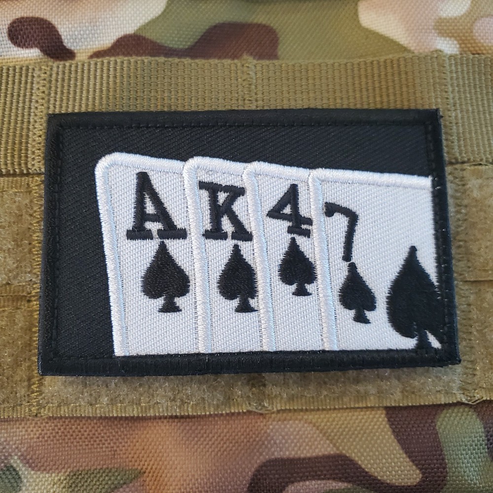 AK47  Tactical Morale Patch Hook and Loop
