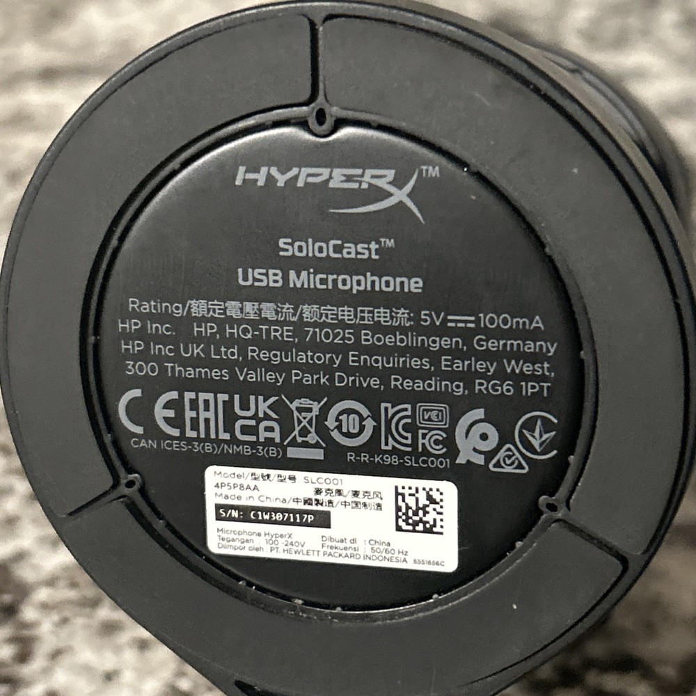 HyperX SoloCast USB Gaming Microphone - Black (4P5P8AA)