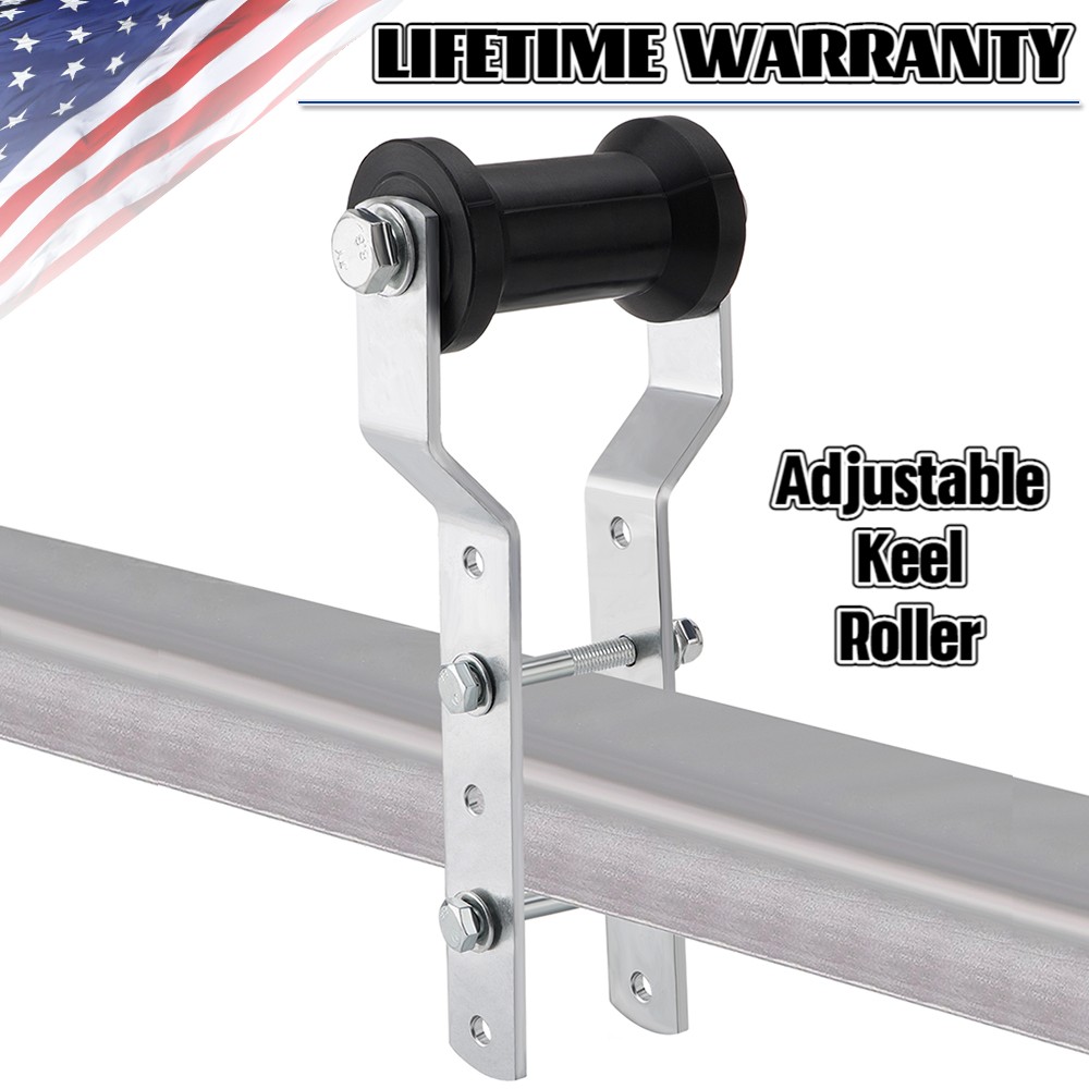 Heavy Duty 5" Adjustable Keel Roller Bracket Assembly for 3" Tongue Boat Trailer