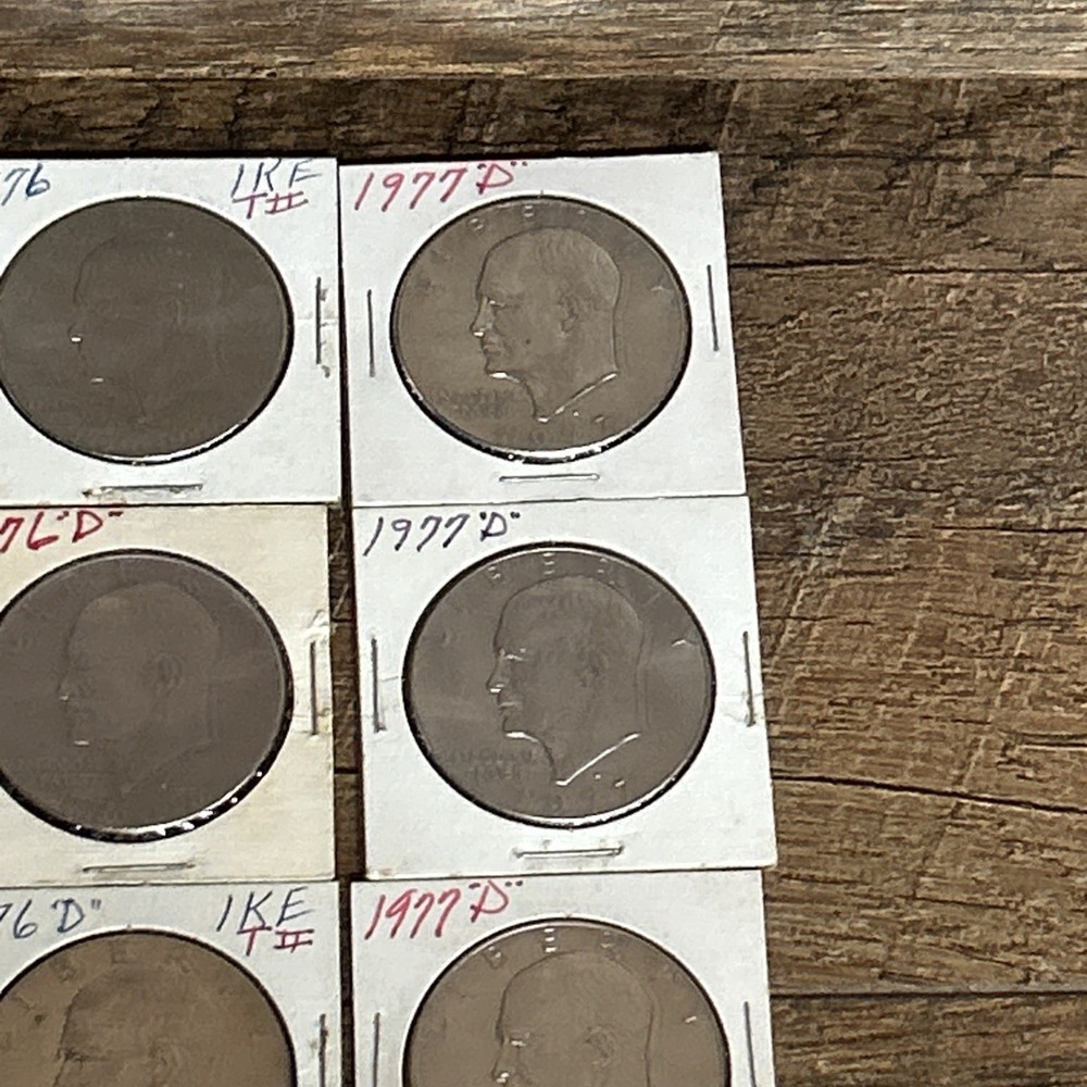 58 Eisenhower Dollars From Coin Collection-Various Dates