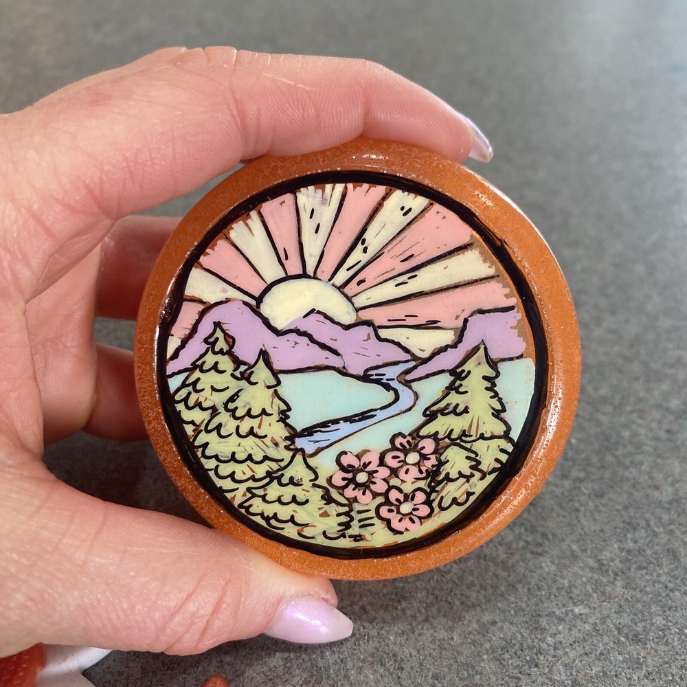 Epoxy painted jar